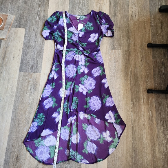 NWT FLORAL PURPLE DRESS - Picture 11 of 16